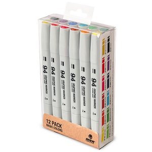 MTN 94 Graphic Marker 12-Set Basic